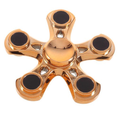 Fidget Spinner 5-Siipinen Metalliseos Kulta