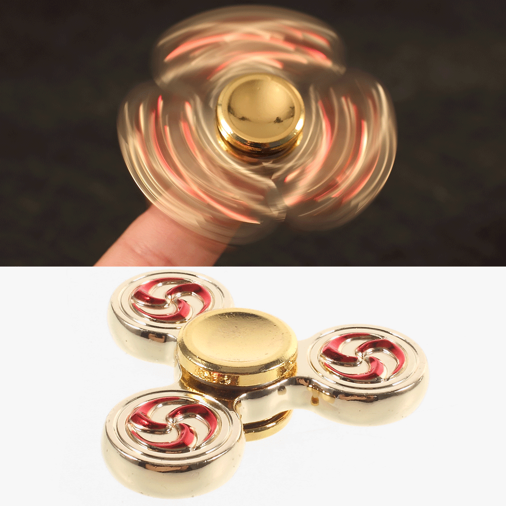 Fidget Spinner Pyörre Metalliseos Kulta